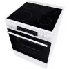 Gorenje GEC6C40WD Freistehender Herd Elektro-Keramikkochfeld Schwarz, Weiß