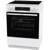 Gorenje GEC6C40WD Freistehender Herd Elektro-Keramikkochfeld Schwarz, Weiß