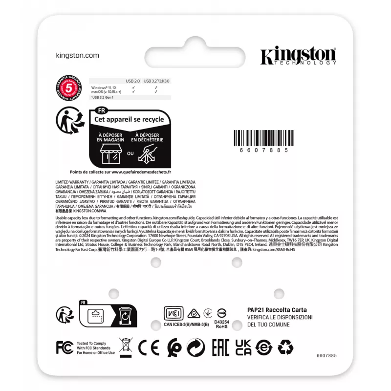 USB-Stick Kingston 64GB USB Typ-A DataTraveler SE9 G3