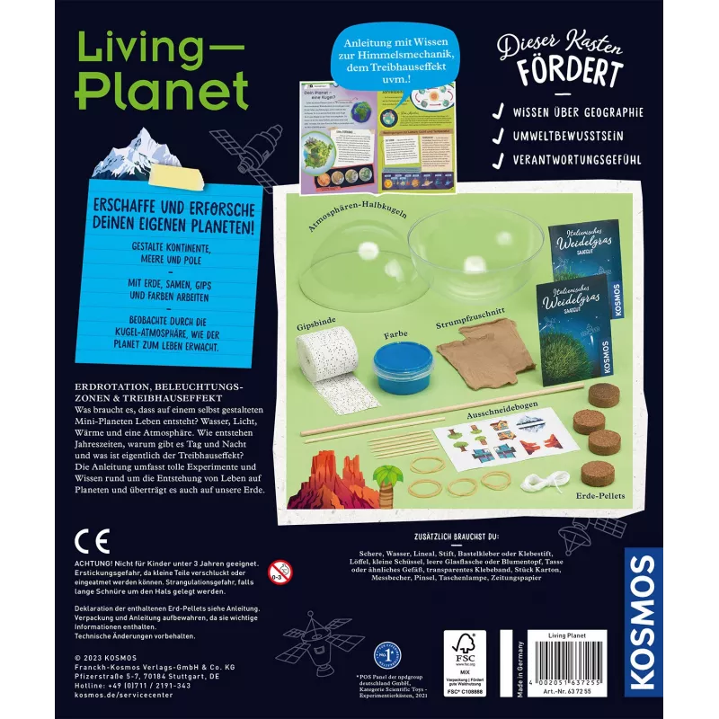 Kosmos Living Planet, Experimentierkasten, Ökologie, 7 Jahr(e)