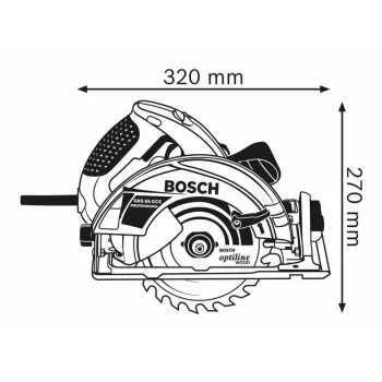 Bosch 0 601 668 901 Handkreissäge 19 cm 5000 U/min 1800 W
