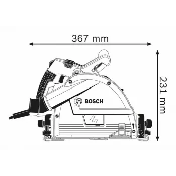 Bosch 0 601 675 001 Handkreissäge 16,5 cm 6250 U/min 1400 W