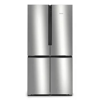 Siemens iQ300 KF96NVPEA Side-by-Side-Kühlschrank Freistehend 605 L Silber