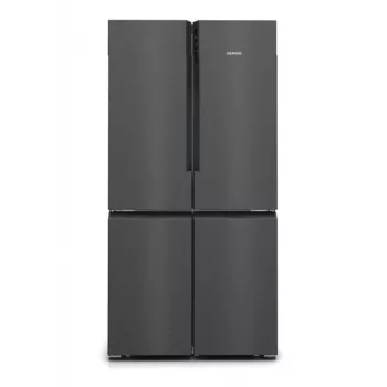 Siemens iQ500 KF96NAXEA Side-by-Side-Kühlschrank Freistehend 605 L Schwarz, Edelstahl