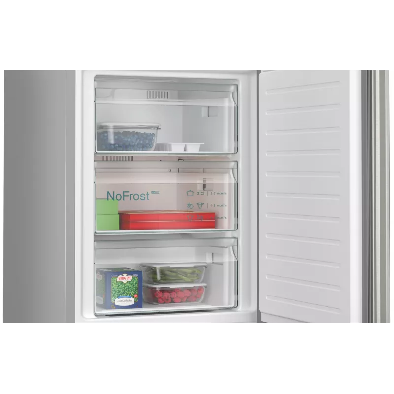Siemens iQ300 KG39NXICF Kühl-Gefrierkombination Freistehend 363 L Edelstahl
