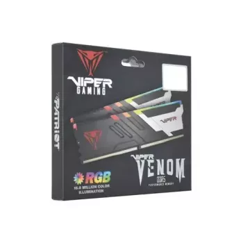 DIMM 64 GB DDR5-5600 (2x 32 GB) Dual-Kit, Arbeitsspeicher schwarz, PVVR564G560C40K, Viper Venom RGB, INTEL XMP
