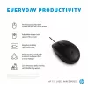 HP 128 Laser Kabel-Maus, beidhändig, Laser, USB Typ-A, 1200 DPI, Schwarz