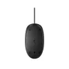 HP 128 Laser Kabel-Maus, beidhändig, Laser, USB Typ-A, 1200 DPI, Schwarz