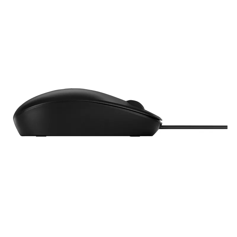 HP 128 Laser Kabel-Maus, beidhändig, Laser, USB Typ-A, 1200 DPI, Schwarz