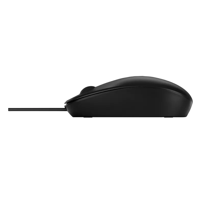 HP 128 Laser Kabel-Maus, beidhändig, Laser, USB Typ-A, 1200 DPI, Schwarz