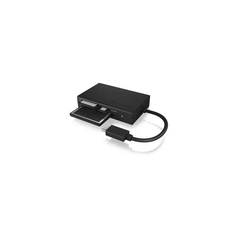 ICY BOX IB-CR401-C3 Kartenleser USB 3.2 Gen 1 (3.1 Gen 1) Type-C Schwarz