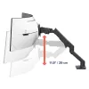 ERGOTRON HX Tisch-Monitorarm mit VHD-Schwenkneigung – mattschwarz