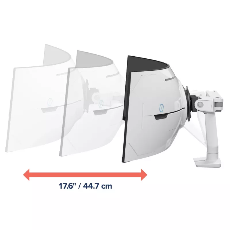 ERGOTRON HX Schreibtisch-Monitorarm mit VHD-Pivot – weiß