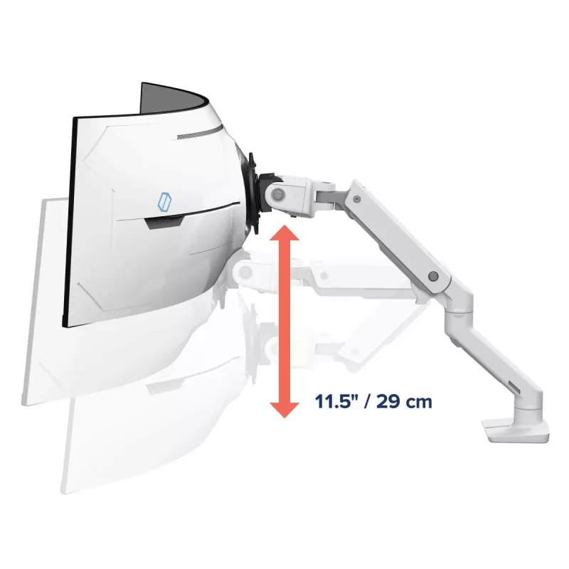 ERGOTRON HX Schreibtisch-Monitorarm mit VHD-Pivot – weiß