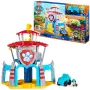 PAW Patrol , Dino Rescue HQ Spielset mit Geräuschen und exklusiver Rex-Figur und Fahrzeug