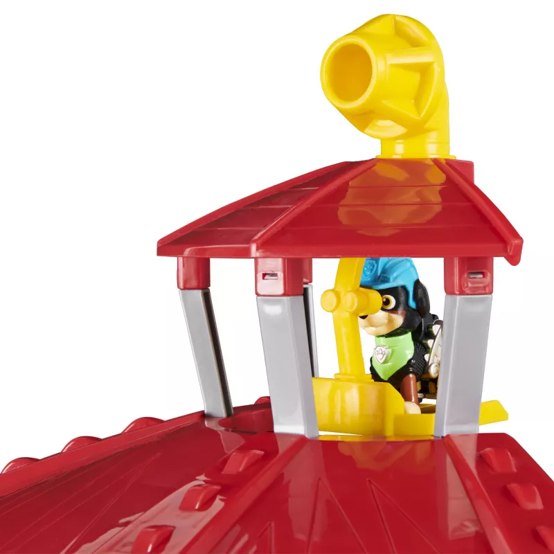 PAW Patrol , Dino Rescue HQ Spielset mit Geräuschen und exklusiver Rex-Figur und Fahrzeug