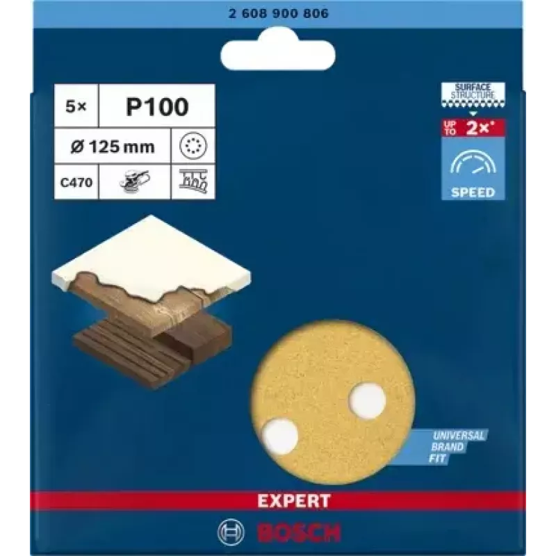 Bosch 2 608 900 806 Drehwerkzeug-Schleif-/Schmirgelzubehör Holz Schleifblatt