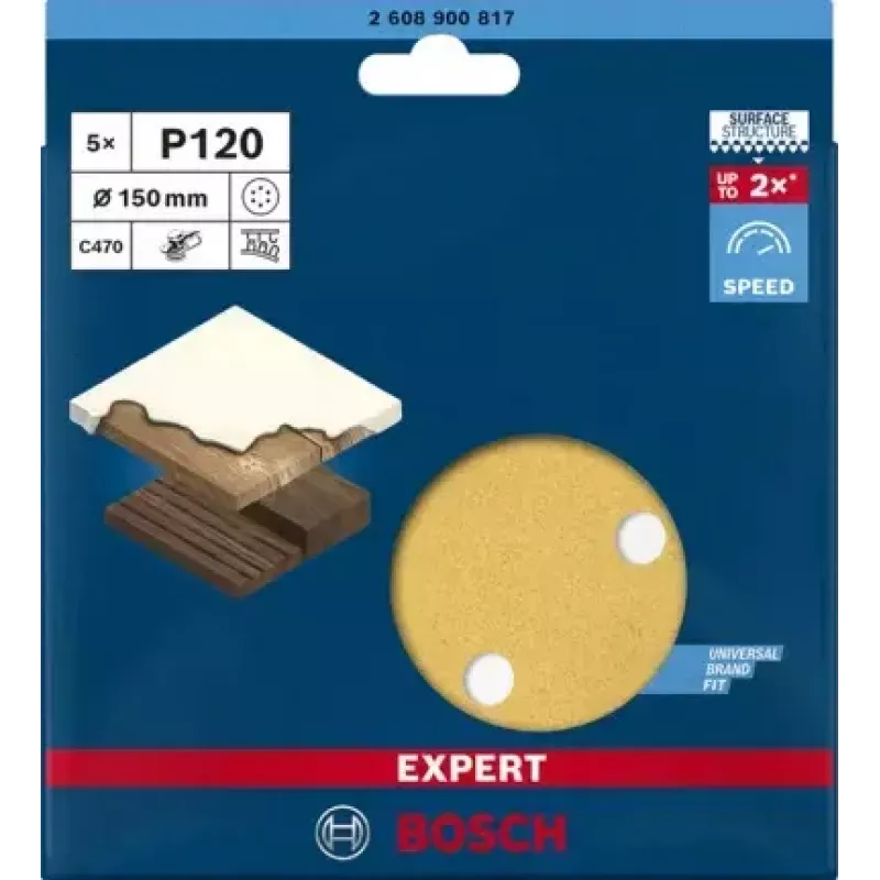 Bosch 2 608 900 817 Rotationswerkzeug Schleif-/Schmirgelzubehör Holz Schleifblatt