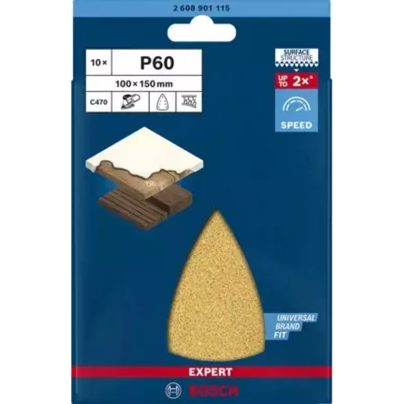 Bosch 2 608 901 115 Rotationswerkzeug Schleif-/Sandzubehör Holz Schleifblatt