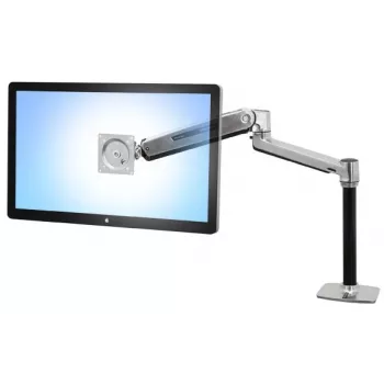 ERGOTRON Lx Hd Sitz-Steh-Tischhalterung LCD-Arm (poliertes Aluminium)