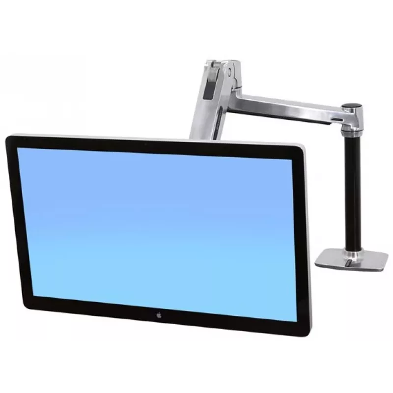 ERGOTRON Lx Hd Sitz-Steh-Tischhalterung LCD-Arm (poliertes Aluminium)