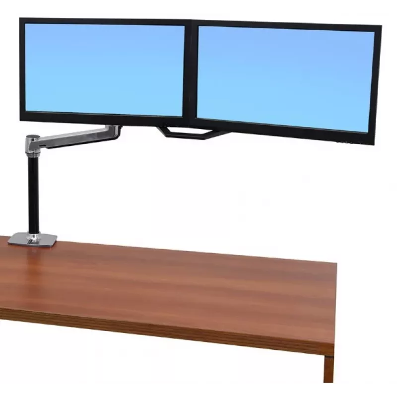 ERGOTRON Lx Hd Sitz-Steh-Tischhalterung LCD-Arm (poliertes Aluminium)