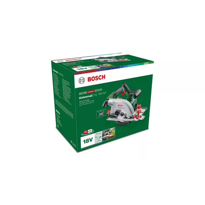 Bosch Circ 18V-53 16 cm Schwarz, Grün 4300 U/min