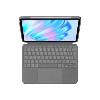 LOGITECH Combo Touch For iPad Air 11in 5th Gen Oxford Grau Qwertz Deutsch