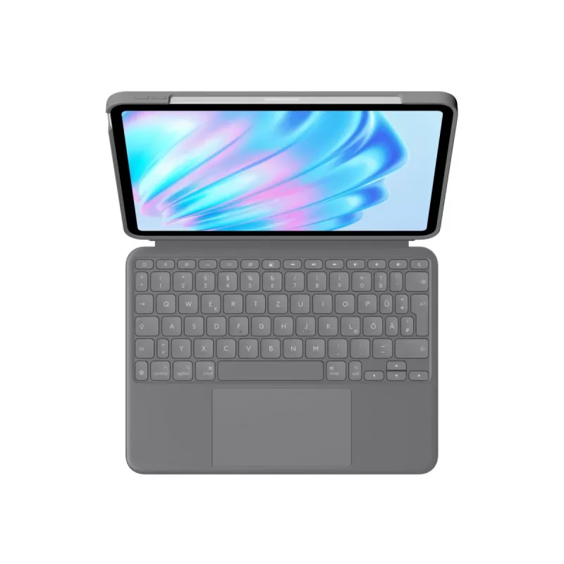 LOGITECH Combo Touch For iPad Air 11in 5th Gen Oxford Grau Qwertz Deutsch