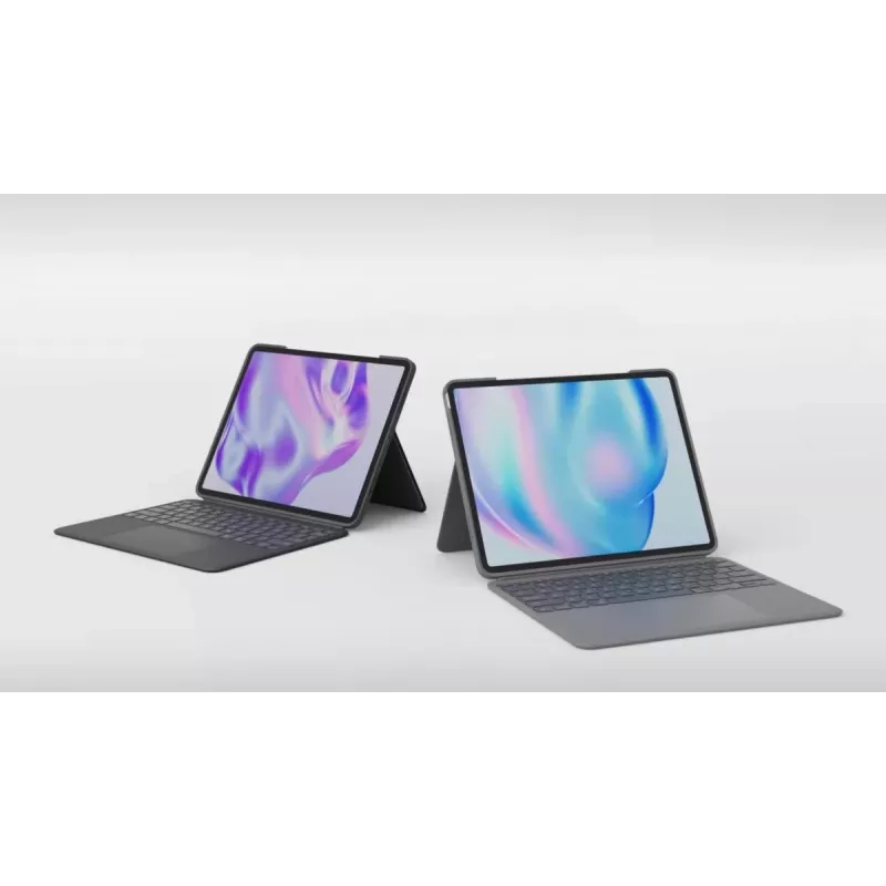 LOGITECH Combo Touch For iPad Air 11in 5th Gen Oxford Grau Qwertz Deutsch