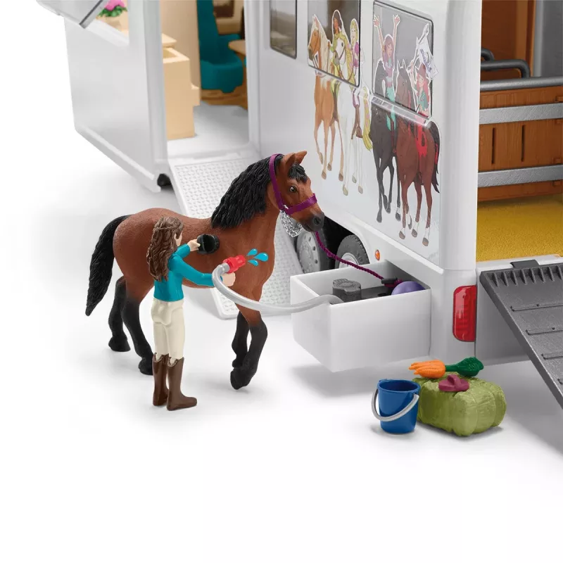 schleich HORSE CLUB Pferdetransporter, Gebäude, Camping, Pferdestall, Pferde, Reitturnier, 5 Jahr(e), Mehrfarbig, Kunststoff