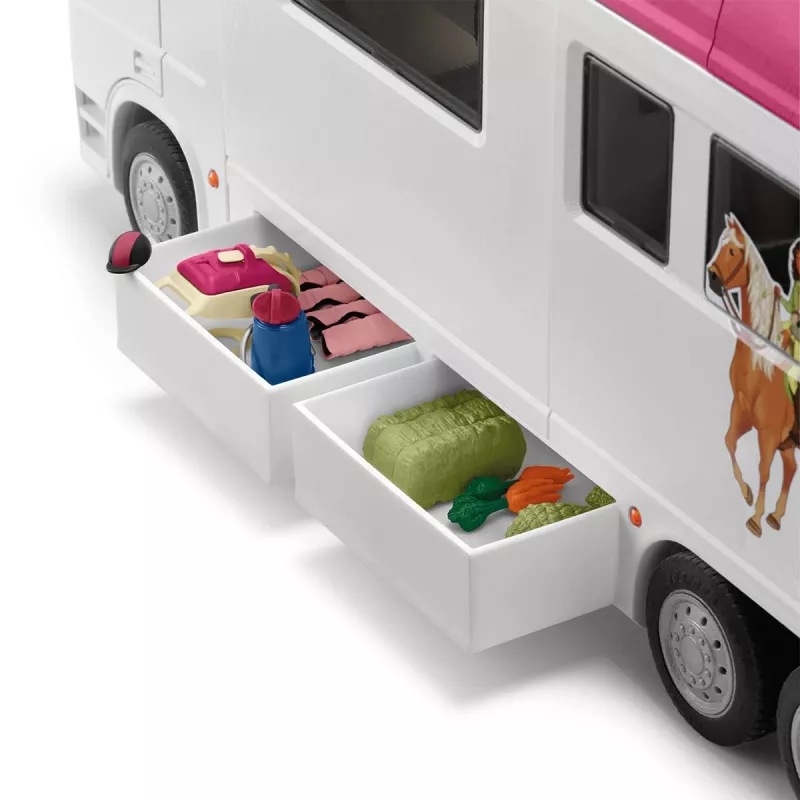 schleich HORSE CLUB Pferdetransporter, Gebäude, Camping, Pferdestall, Pferde, Reitturnier, 5 Jahr(e), Mehrfarbig, Kunststoff