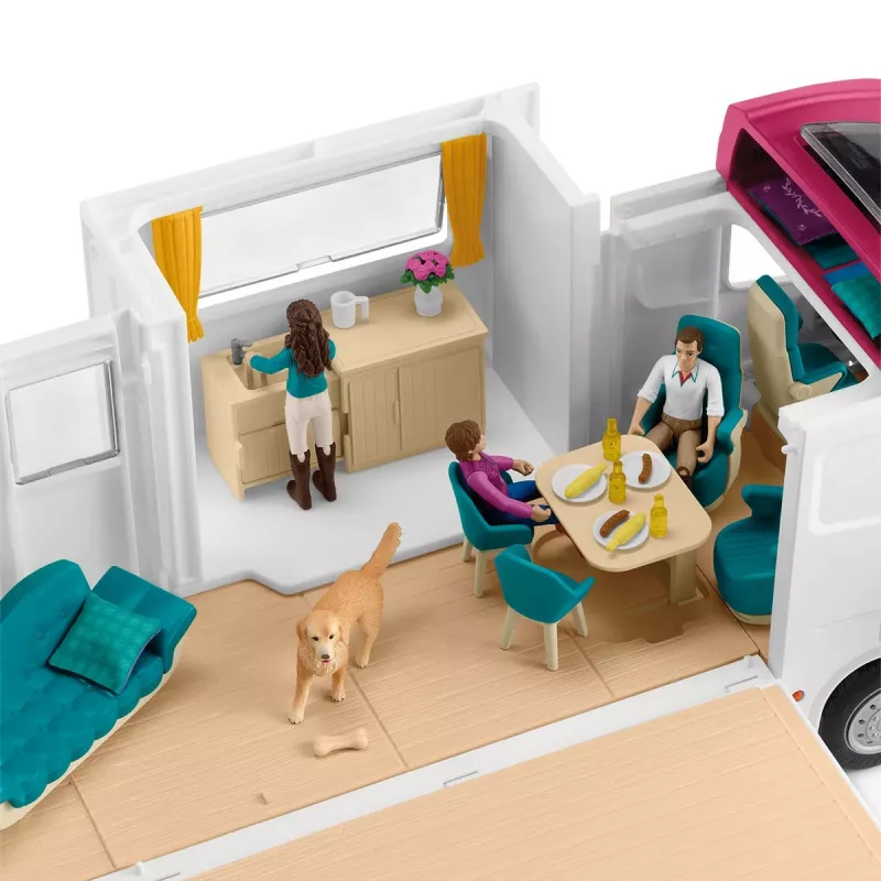 schleich HORSE CLUB Pferdetransporter, Gebäude, Camping, Pferdestall, Pferde, Reitturnier, 5 Jahr(e), Mehrfarbig, Kunststoff