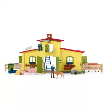 schleich BAUERNHOF-WELT Großer Bauernhof mit Tieren und Zubehör, Bauernhof, 3 Jahr(e), Mehrfarbig, Kunststoff