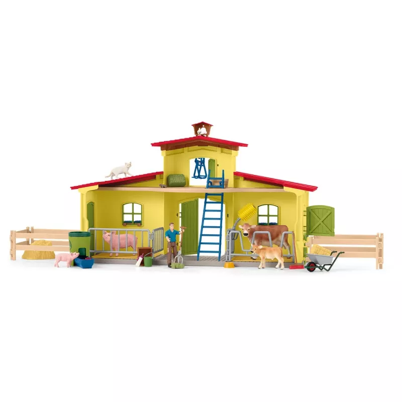 schleich BAUERNHOF-WELT Großer Bauernhof mit Tieren und Zubehör, Bauernhof, 3 Jahr(e), Mehrfarbig, Kunststoff