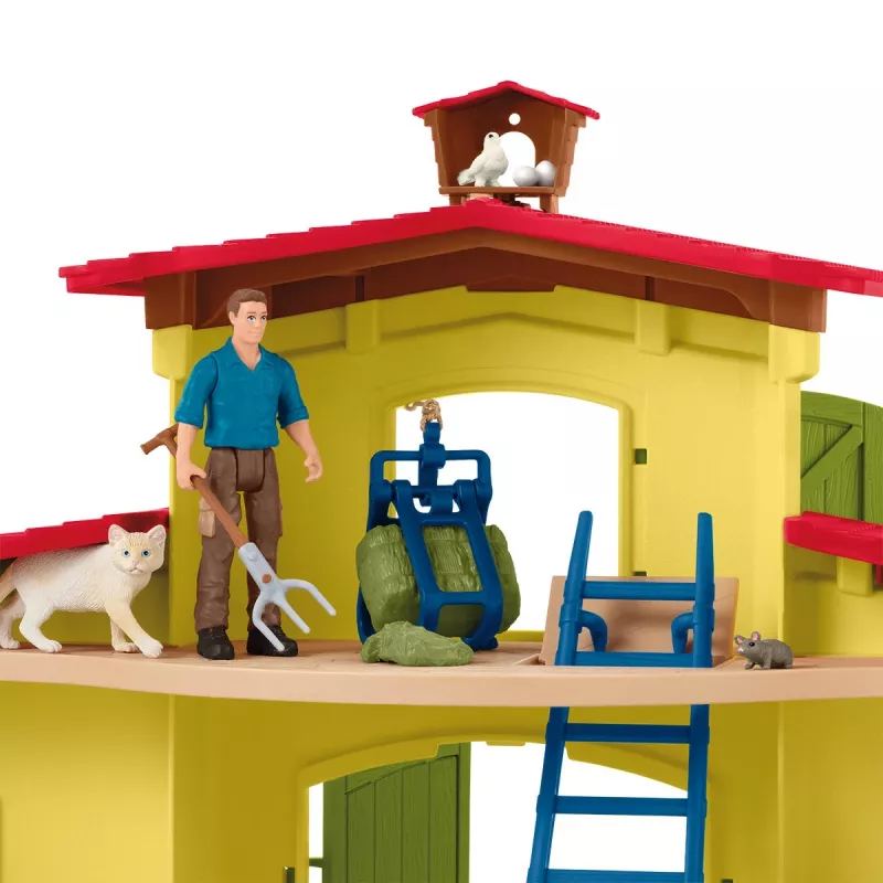 schleich BAUERNHOF-WELT Großer Bauernhof mit Tieren und Zubehör, Bauernhof, 3 Jahr(e), Mehrfarbig, Kunststoff