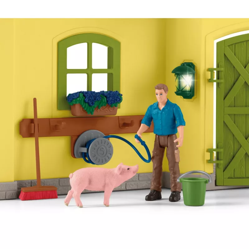 schleich BAUERNHOF-WELT Großer Bauernhof mit Tieren und Zubehör, Bauernhof, 3 Jahr(e), Mehrfarbig, Kunststoff
