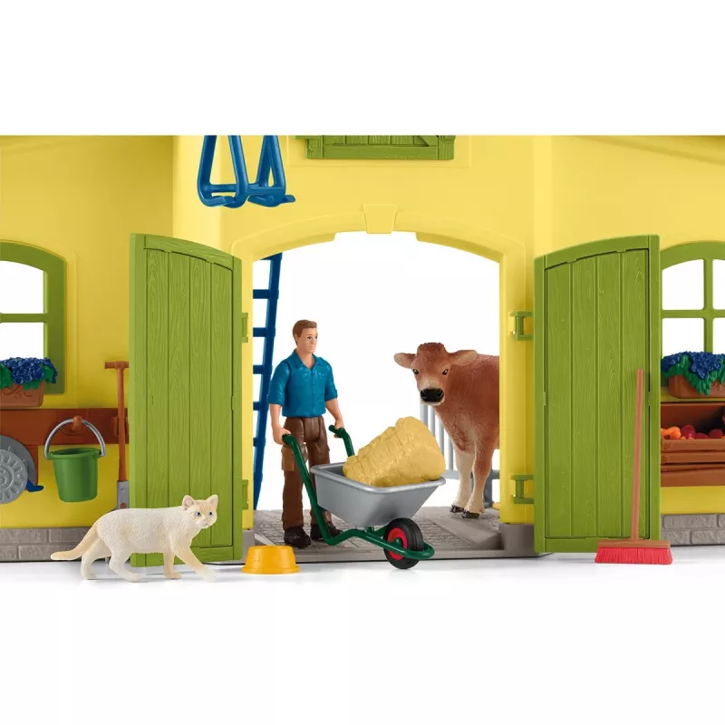 schleich BAUERNHOF-WELT Großer Bauernhof mit Tieren und Zubehör, Bauernhof, 3 Jahr(e), Mehrfarbig, Kunststoff