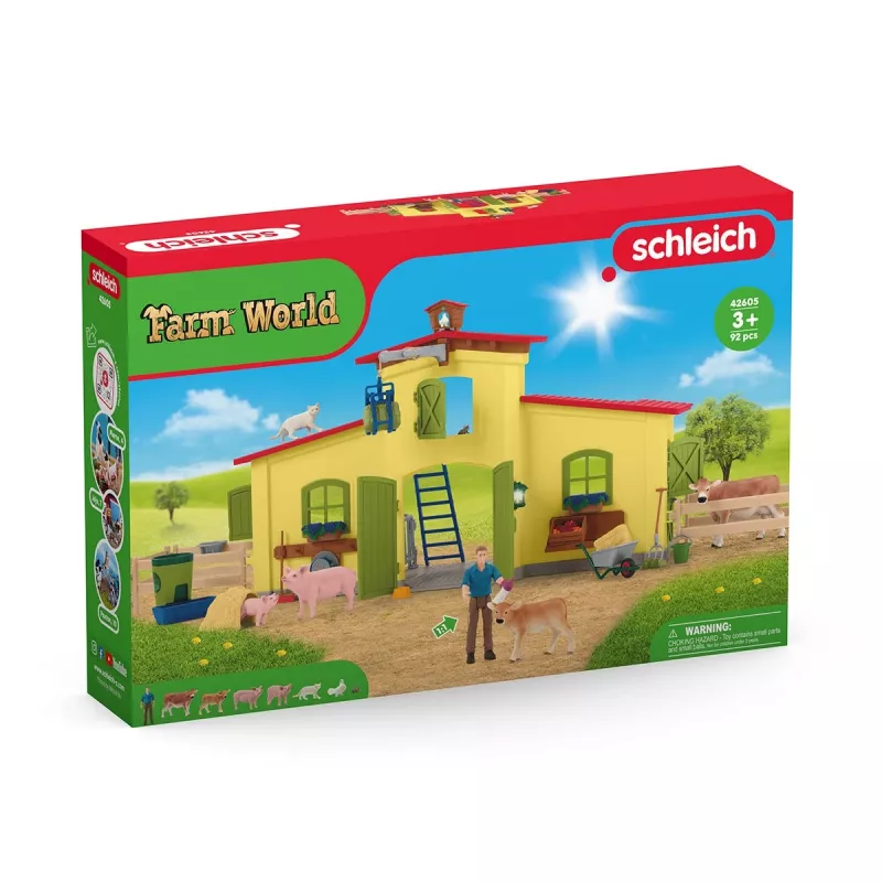 schleich BAUERNHOF-WELT Großer Bauernhof mit Tieren und Zubehör, Bauernhof, 3 Jahr(e), Mehrfarbig, Kunststoff