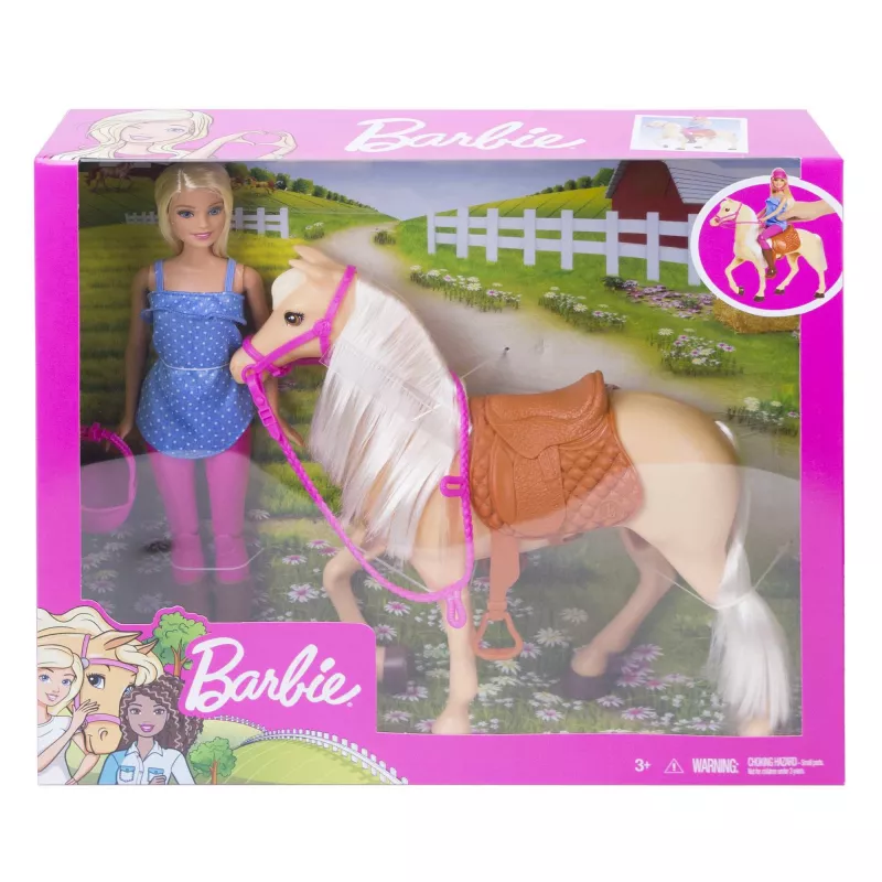 Barbie Puppe und Pferd, Modepuppe, Weiblich, 3 Jahr(e), Mädchen, 250 mm, 480 g