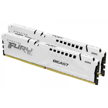 Kingston Technology FURY Beast 32GB 5600MT/s DDR5 CL36 DIMM (Kit of 2) Weiß EXPO