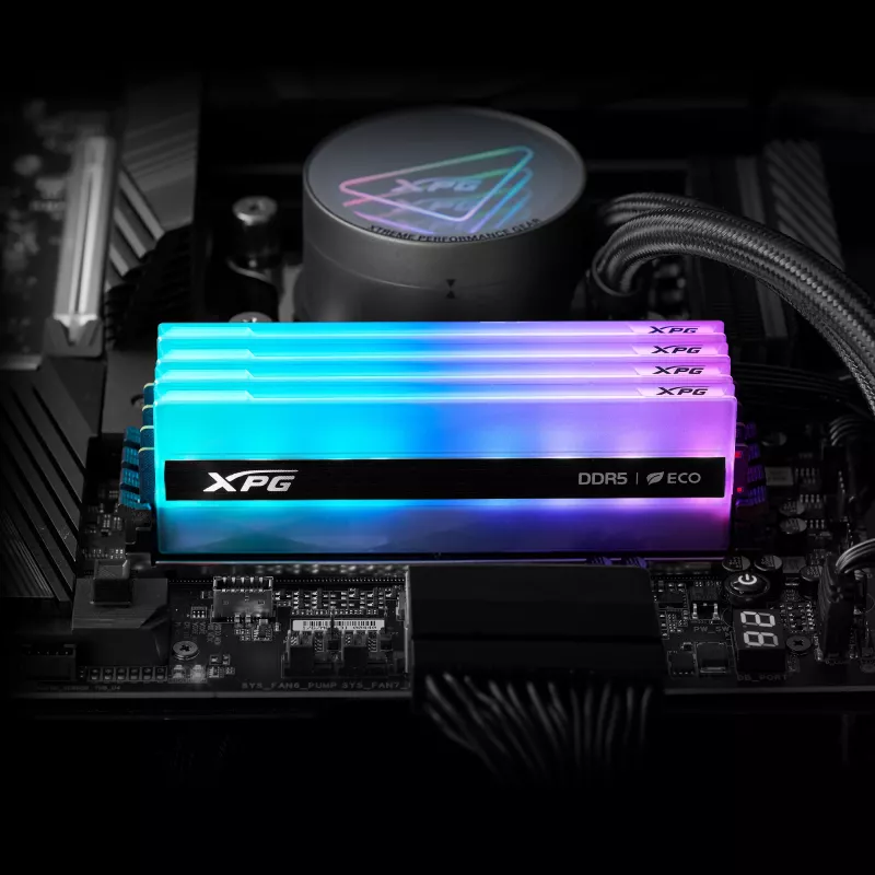 ADATA DIMM 16 GB DDR5-6400 (1x 16 GB) (silber - AX5U6400C3216G-CLANRSG - Lancer Neon RGB - INTEL XMP - AMD EXPO) - 16 GB - DDR5