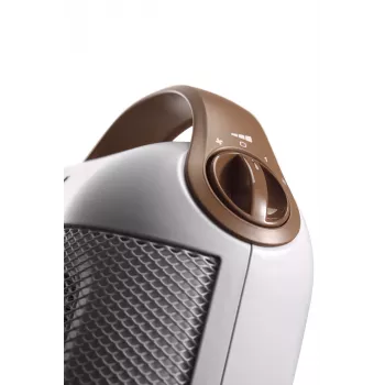 De’Longhi Capsule HFX30C18.IW Innenbereich Braun, Weiß 1800 W Ventilator-Elektroheizung