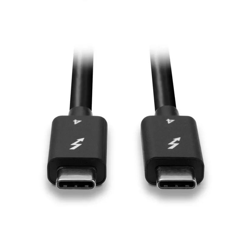 Lindy 1m Thunderbolt 4 Kabel, 40 Gbit/s, passiv, Stecker, Stecker, 1 m, 40 Gbit/s, Schwarz, Nickel/Gold