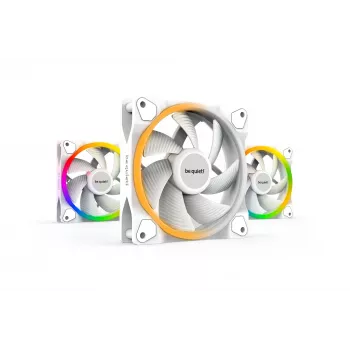 be quiet Light Wings White | 120mm PWM Triple Pack Computergehäuse-Lüfter 12 cm 3 Stück