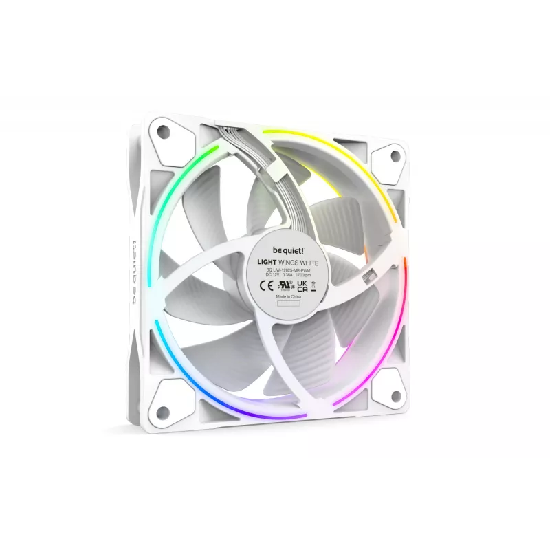 be quiet Light Wings White | 120mm PWM Triple Pack Computergehäuse-Lüfter 12 cm 3 Stück