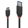 Lindy 0,5 m USB 3.2 Typ-A-auf-C-Kabel, 10 Gbit/s, Schwarz Line, 0,5 m, USB A, USB C, USB 3.2 Gen 1 (3.1 Gen 1), 10 Gbit/s, Schwarz