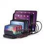 Lindy 96W 10 Port USB Ladestation, Freistehend, Kunststoff, Schwarz, Kontakt, Mit allen USB Typ A Geräten, Stromversorgung
