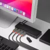Lindy 7 Port USB 3.0 Hub, USB 3.2 Gen 1 (3.1 Gen 1) Typ-A, USB 3.2 Gen 1 (3.1 Gen 1) Typ-A, USB 3.2 Gen 1 (3.1 Gen 1), 5000 Mbit/s, Schwarz, Kunststoff