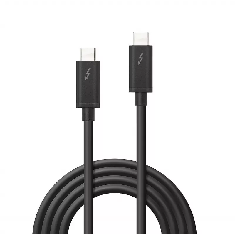 Lindy 1m Thunderbolt 3 Kabel, Passiv, Stecker, Stecker, 1 m, 20 Gbit/s, Schwarz, 60 W